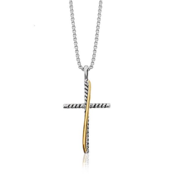 DY Necklace Designer Classic Jewelry Fashion charm jewelry Dy Cross necklace Popular Button Line Pendant Christmas gift jewelry high quality luxury accessories