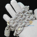 Necklace Moissanite American Custom Hip Hop Fine Jewelry Necklace Bracelet 925 Silver Iced Out Vvs Moissanite Diamond Cuban Link Chain