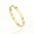 Luxurious Feminine Jewelry Accessory - High-Quality Platinized Bangle for Special Occasions