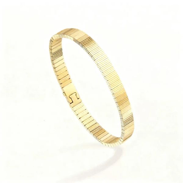 Luxurious Feminine Jewelry Accessory - High-Quality Platinized Bangle for Special Occasions
