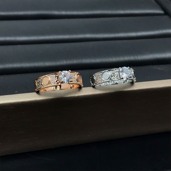 Fashionable Wedding Ring Popular Designer Ring 18k Gold Plated Classic Quality Jewelry Accessories Selected Lovers Gifts 5-11
